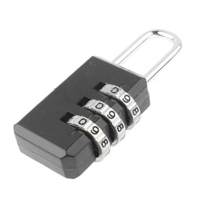 3 Digit Resettable Combination Security Travel Lock(Random Color Delivery) by bashfashion