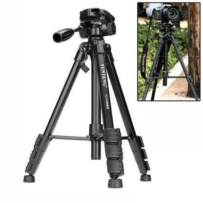 YUNTENG Camera Tripod with 3-dimensional Damping Head (VCT-690RM)(Black) by YUNTENG