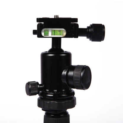 Triopo MT-2505C Adjustable Portable Aluminum Tripod with NB-1S Ball Head for Canon Nikon Sony DSLR Camera(Black) by TRIOPO