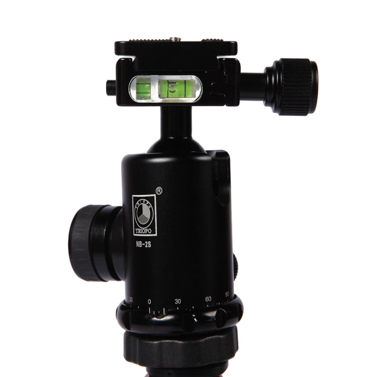 Triopo MT-2804C Adjustable Portable Aluminum Tripod with NB-2S Ball Head for Canon Nikon Sony DSLR Camera(Black) by TRIOPO