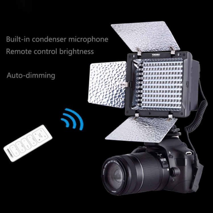 YONGNUO YN-160 II LED Video Light with Luminance Remote Control for Canon Nikon DSLR Camera by YONGNUO