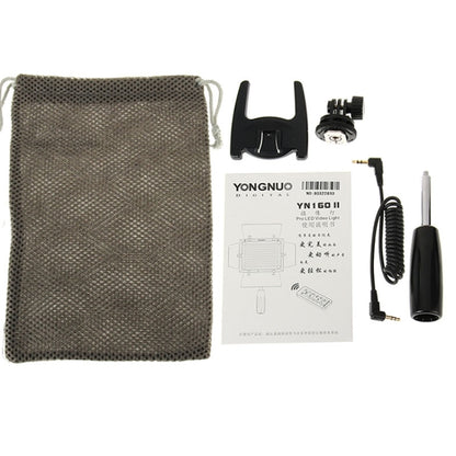 YONGNUO YN-160 II LED Video Light with Luminance Remote Control for Canon Nikon DSLR Camera by YONGNUO