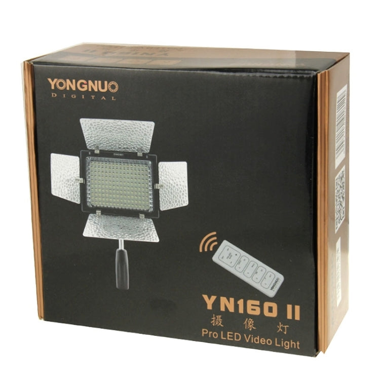 YONGNUO YN-160 II LED Video Light with Luminance Remote Control for Canon Nikon DSLR Camera by YONGNUO