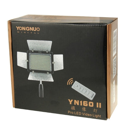 YONGNUO YN-160 II LED Video Light with Luminance Remote Control for Canon Nikon DSLR Camera by YONGNUO