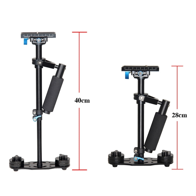 YELANGU S40L 40cm Aluminum Alloy Handheld Stabilizer for DSLR Camera DV(Black) by YELANGU