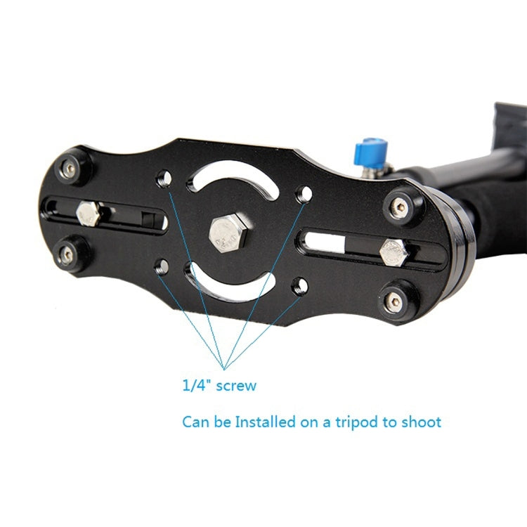 YELANGU S40L 40cm Aluminum Alloy Handheld Stabilizer for DSLR Camera DV(Black) by YELANGU