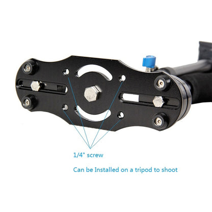 YELANGU S40L 40cm Aluminum Alloy Handheld Stabilizer for DSLR Camera DV(Black) by YELANGU