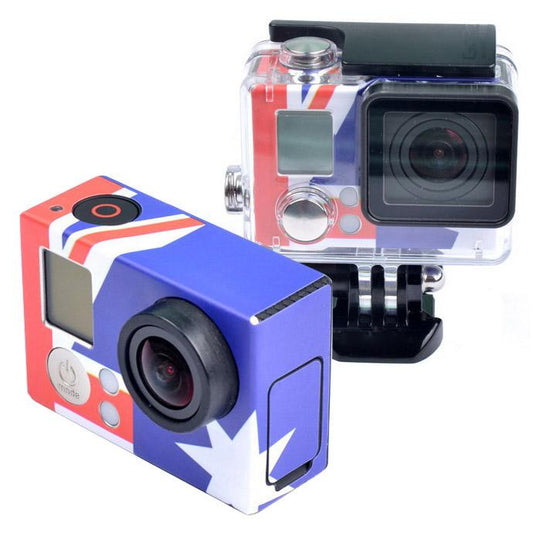 Retro AU Flag Pattern Case Sticker for GoPro HERO3+ /3 by bashfashion
