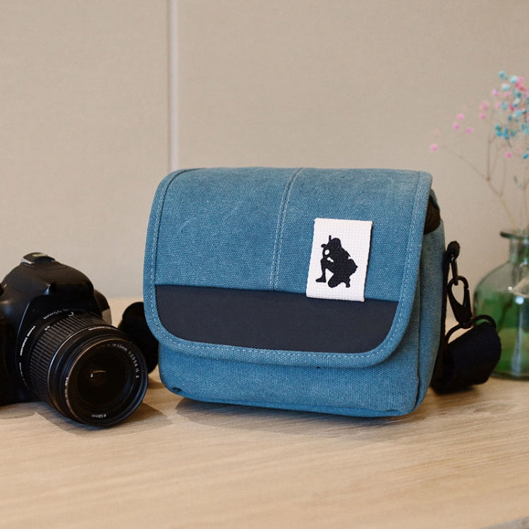 Universal Camera Bag, Inside Size: approx. 200mm x 115mm x 100mm(Blue) by bashfashion