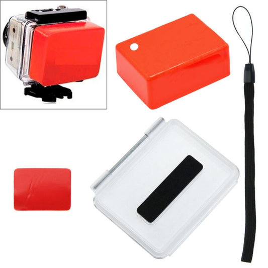 Floaty Sponge Waterproof Case Backdoor Cover with Adhesive Sticker + Lanyard for GoPro HERO4 /3+ by bashfashion