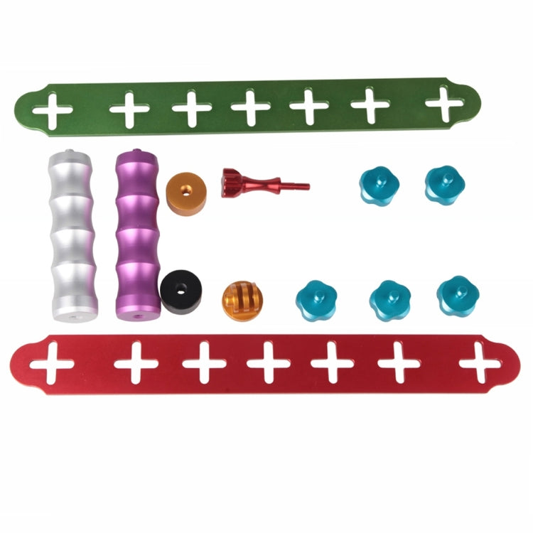 Dual Grip Handle Stabilizer Aluminum Mount Bracket for PULUZ Action Sports Cameras Jaws Flex Clamp Mount for GoPro, Insta360, DJI and Other Action Cameras by bashfashion