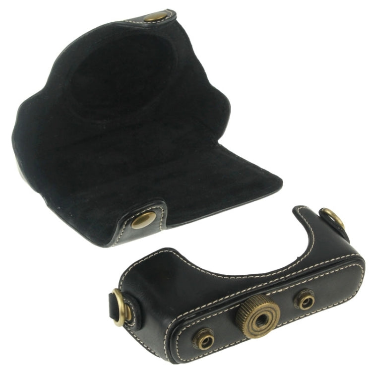 Retro Style PU Leather Camera Case Bag with Strap for Sony RX100 M3 / M4 / M5(Black) by bashfashion
