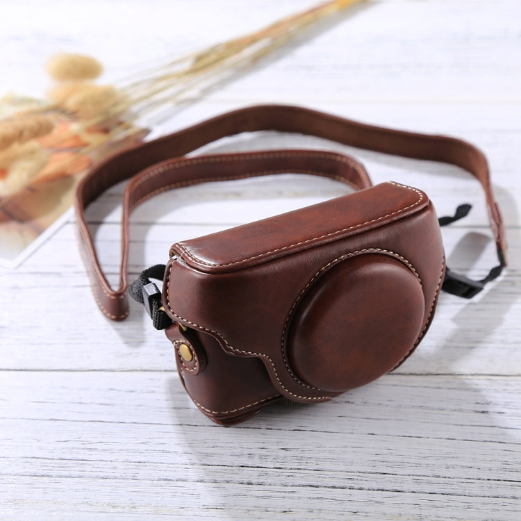 Retro Style PU Leather Camera Case Bag with Strap for Sony RX100 M3 / M4 / M5(Coffee) by bashfashion