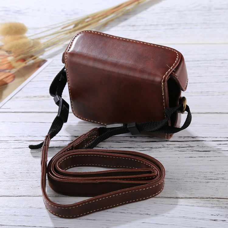 Retro Style PU Leather Camera Case Bag with Strap for Sony RX100 M3 / M4 / M5(Coffee) by bashfashion