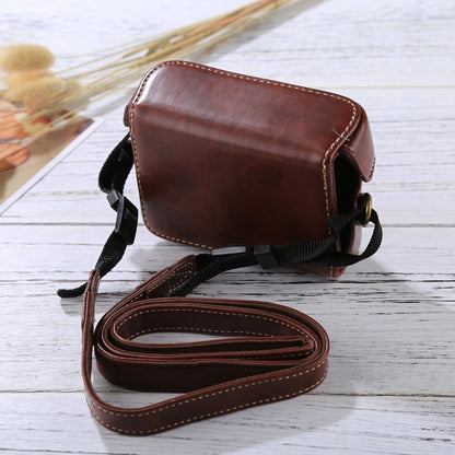 Retro Style PU Leather Camera Case Bag with Strap for Sony RX100 M3 / M4 / M5(Coffee) by bashfashion