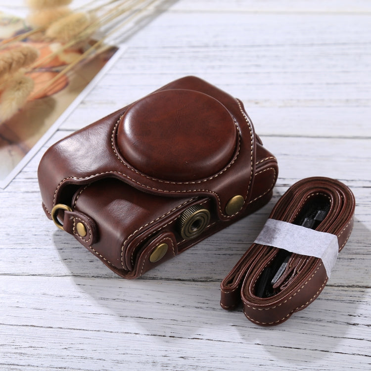 Retro Style PU Leather Camera Case Bag with Strap for Sony RX100 M3 / M4 / M5(Coffee) by bashfashion