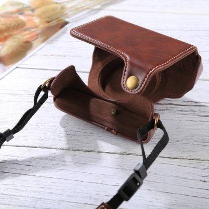 Retro Style PU Leather Camera Case Bag with Strap for Sony RX100 M3 / M4 / M5(Coffee) by bashfashion