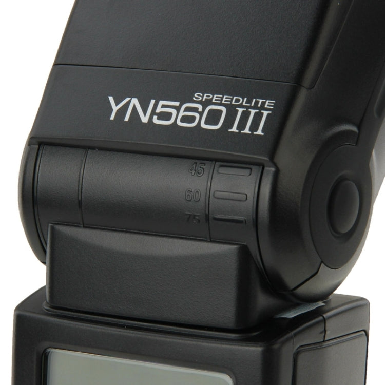 YN-560 III Ultra-long-range Wireless Flash Speedlite with Metal Hot Shoe for Canon / Nikon / Pentax / Olympus DSLR Camera(Black) by YONGNUO