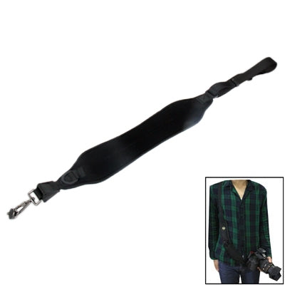 Anti-Slip Elastic Neoprene Quick Sling Strap for Camera(Black) by bashfashion