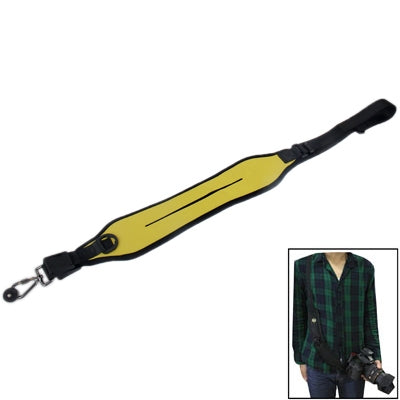 Anti-Slip Elastic Neoprene Quick Sling Strap for Camera (Yellow) by bashfashion