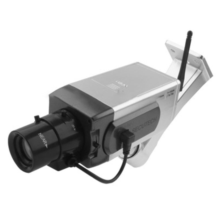 Fake Dummy Wireless Surveillance IR LED Security Camera with 45 Rotation(Silver) by bashfashion