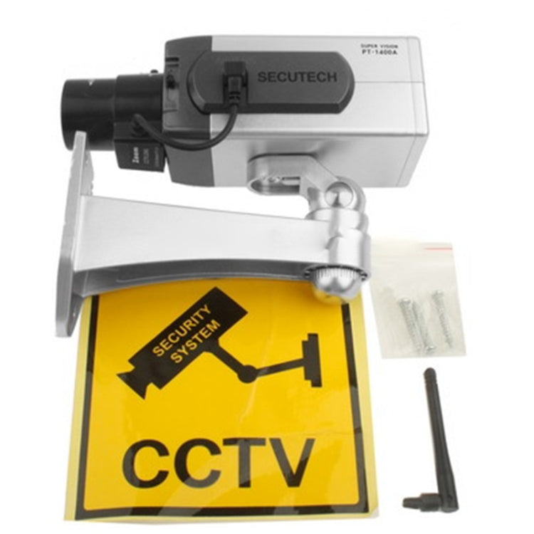 Fake Dummy Wireless Surveillance IR LED Security Camera with 45 Rotation(Silver) by bashfashion