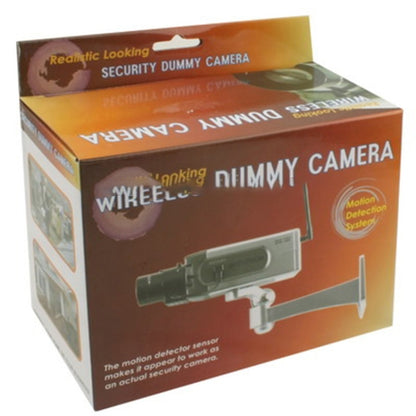 Fake Dummy Wireless Surveillance IR LED Security Camera with 45 Rotation(Silver) by bashfashion