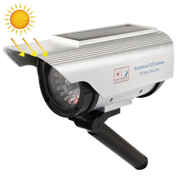 Solar Powered Realistic Looking Dummy Camera with Flashing Red LED Light by bashfashion