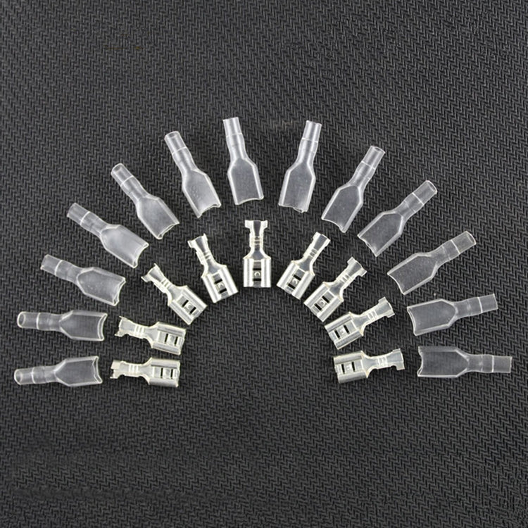 480 x 6.3mm Crimp Terminal Female Spade Connector + Case (480 pcs in one packaging, the price is for 480 pcs) by bashfashion