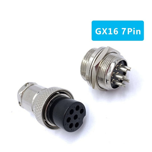 DIY 16mm 7-Pin GX16 Aviation Plug Socket Connector (5 Pcs in One Package, the Price is for 5 Pcs) by bashfashion