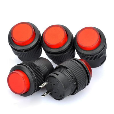 R16-503 Non-Locked 16mm 2-Pin Push Button Switch (5 Pcs in One Package, the Price is for 5 Pcs) by bashfashion