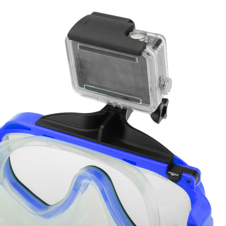 Water Sports Diving Equipment Diving Mask Swimming Glasses with Mount for GoPro, Insta360, DJI and Other Action Cameras(Blue) by bashfashion