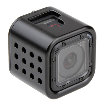 Housing Shell CNC Aluminum Alloy Protective Cage with Insurance Back Cover for GoPro HERO5 Session /HERO4 Session /HERO Session(Black) by bashfashion