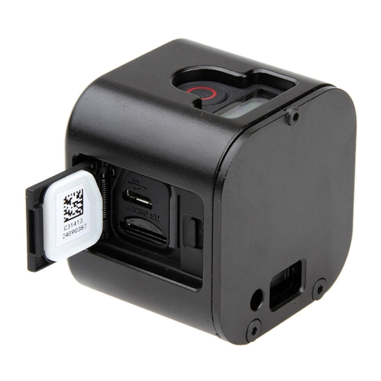 Housing Shell CNC Aluminum Alloy Protective Cage with Insurance Back Cover for GoPro HERO5 Session /HERO4 Session /HERO Session(Black) by bashfashion