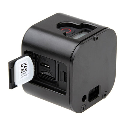 Housing Shell CNC Aluminum Alloy Protective Cage with Insurance Back Cover for GoPro HERO5 Session /HERO4 Session /HERO Session(Black) by bashfashion