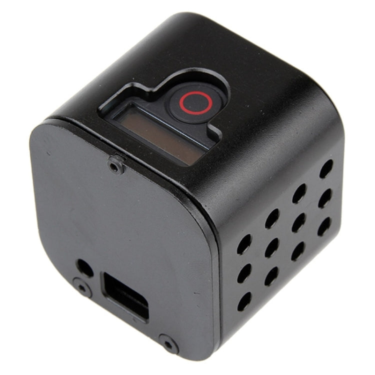 Housing Shell CNC Aluminum Alloy Protective Cage with Insurance Back Cover for GoPro HERO5 Session /HERO4 Session /HERO Session(Black) by bashfashion