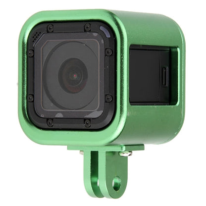 Housing Shell CNC Aluminum Alloy Protective Cage with Insurance Back Cover for GoPro HERO5 Session /HERO4 Session /HERO Session(Green) by bashfashion