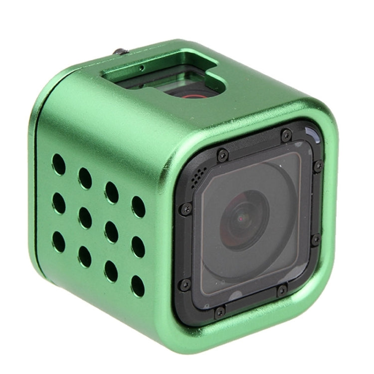 Housing Shell CNC Aluminum Alloy Protective Cage with Insurance Back Cover for GoPro HERO5 Session /HERO4 Session /HERO Session(Green) by bashfashion