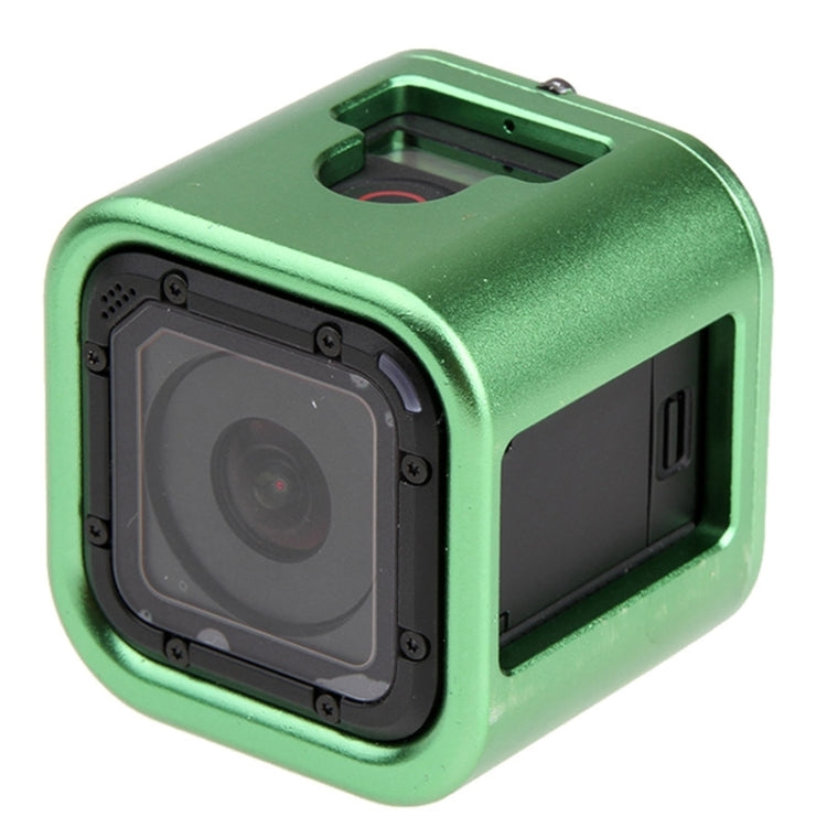 Housing Shell CNC Aluminum Alloy Protective Cage with Insurance Back Cover for GoPro HERO5 Session /HERO4 Session /HERO Session(Green) by bashfashion