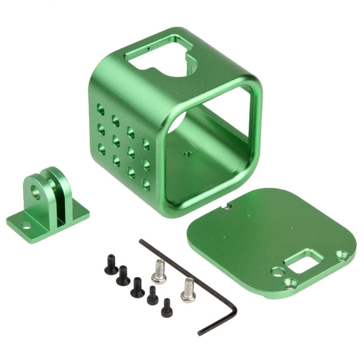 Housing Shell CNC Aluminum Alloy Protective Cage with Insurance Back Cover for GoPro HERO5 Session /HERO4 Session /HERO Session(Green) by bashfashion