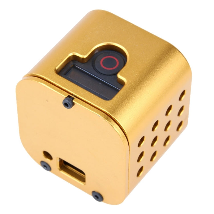 Housing Shell CNC Aluminum Alloy Protective Cage with Insurance Back Cover for GoPro HERO5 Session /HERO4 Session /HERO Session(Gold) by bashfashion
