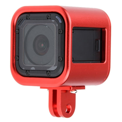 Housing Shell CNC Aluminum Alloy Protective Cage with Insurance Back Cover for GoPro HERO5 Session /HERO4 Session /HERO Session(Red) by bashfashion