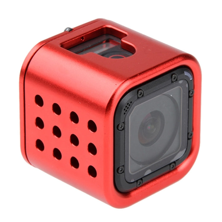 Housing Shell CNC Aluminum Alloy Protective Cage with Insurance Back Cover for GoPro HERO5 Session /HERO4 Session /HERO Session(Red) by bashfashion