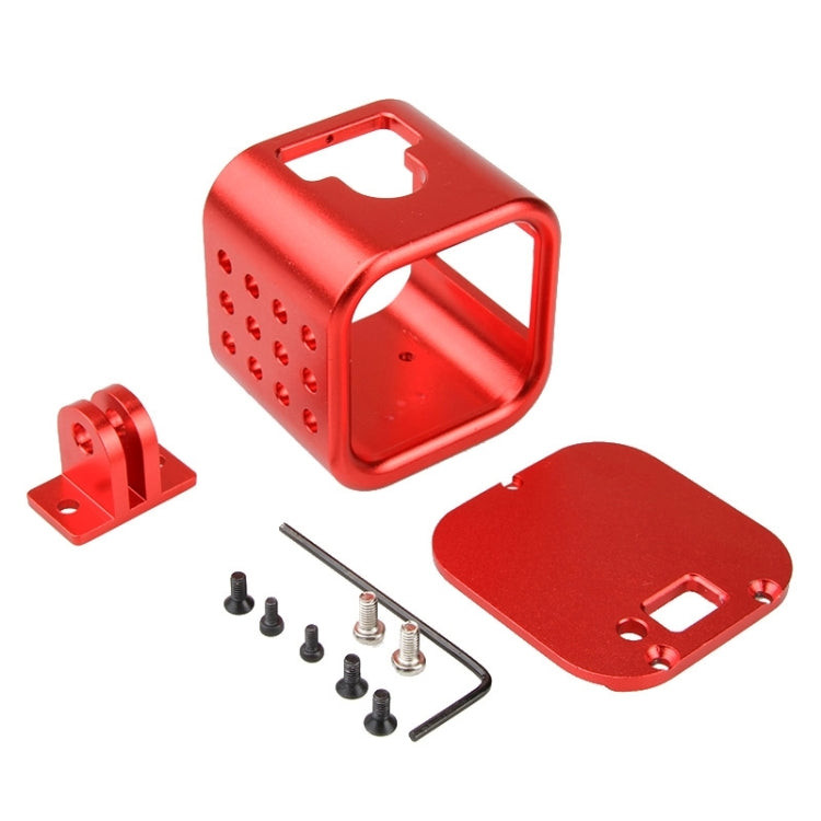 Housing Shell CNC Aluminum Alloy Protective Cage with Insurance Back Cover for GoPro HERO5 Session /HERO4 Session /HERO Session(Red) by bashfashion