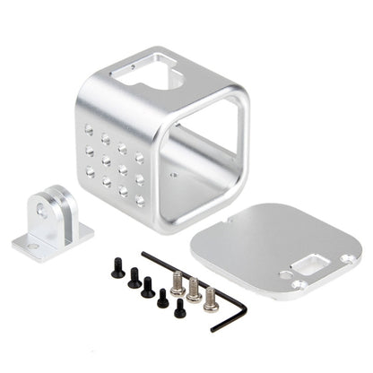 Housing Shell CNC Aluminum Alloy Protective Cage with Insurance Back Cover for GoPro HERO5 Session /HERO4 Session /HERO Session(Silver) by bashfashion