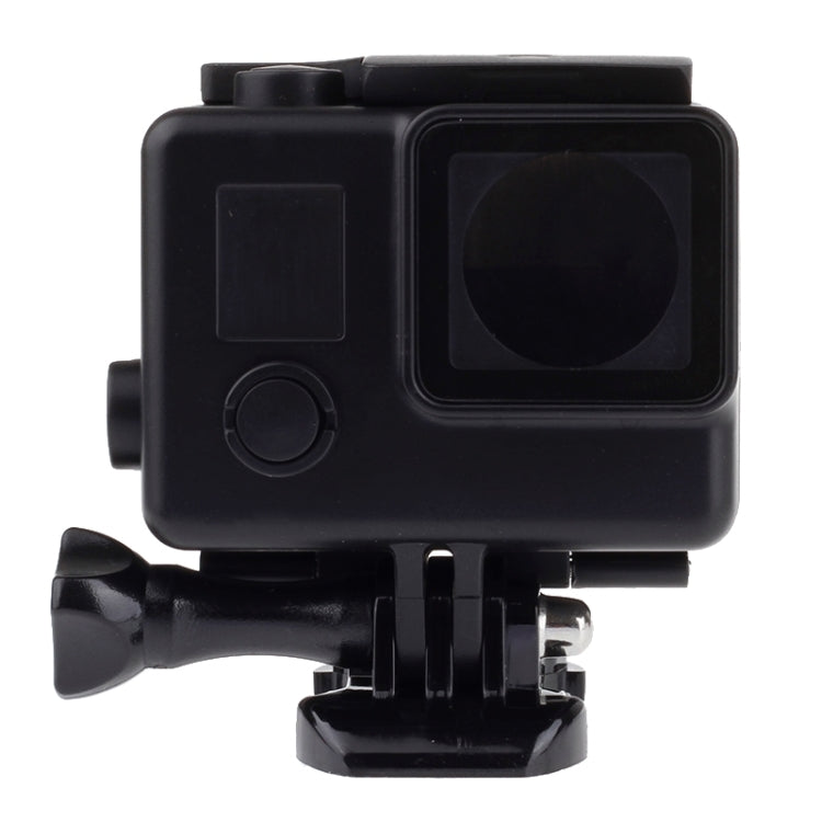 Black Edition Waterproof Housing Protective Case with Buckle Basic Mount for GoPro HERO4 /3+, Waterproof Depth: 10m(Black) by bashfashion