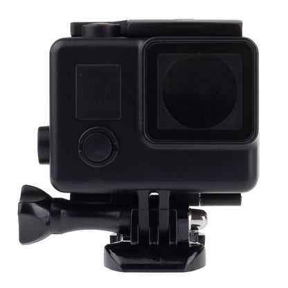 Black Edition Waterproof Housing Protective Case with Buckle Basic Mount for GoPro HERO4 /3+, Waterproof Depth: 10m(Black) by bashfashion