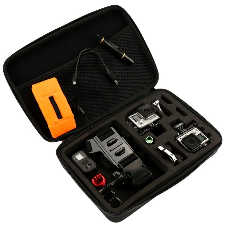 Shockproof Waterproof Portable Travel Case for GoPro, Insta360, DJI and Other Action Cameras Accessories, Size: 32cm x 22cm x 7cm by bashfashion