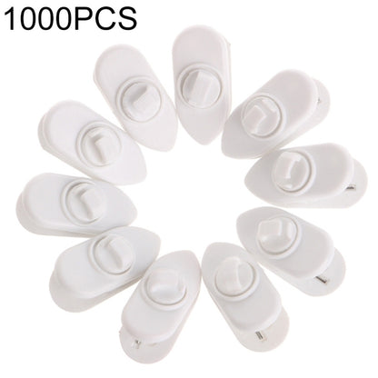 1000pcs Rotary Headphone Cable Clip Clamp Holder Mount Collar Clothes(White) by bashfashion