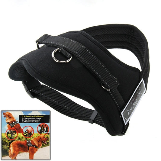 Soft Thicken Pet Chest Suspenders Dog Traction Rope, Size: M (50-65cm)(Black) by bashfashion